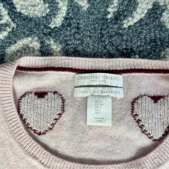 Christian Soriano cashmere heart sweater - Picture 2 of 3